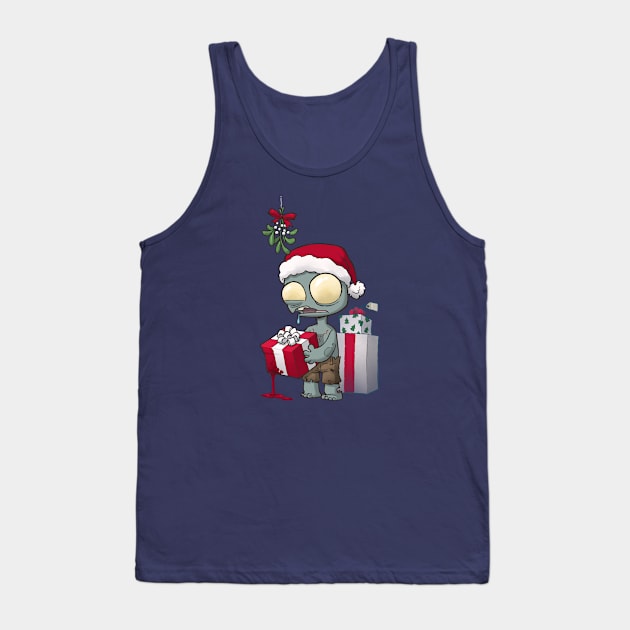 Christmas Zombie Tank Top by Dooomcat